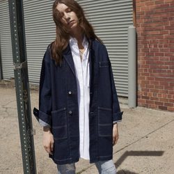 Chaqueta vaquera larga de la nueva colección otoño/invierno 2016/2017 de Mango