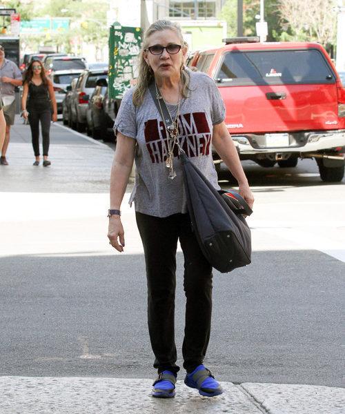 Carrie Fisher en las calles de Nueva York