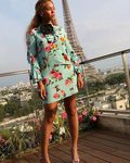 Beyoncé con un vestido de Gucci