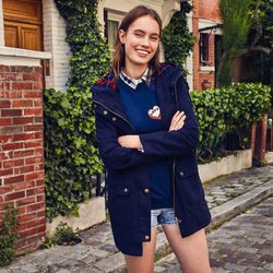 Parka azul marino de Lefties otoño/invierno 2016/2017