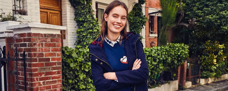 Parka azul marino de Lefties otoño/invierno 2016/2017