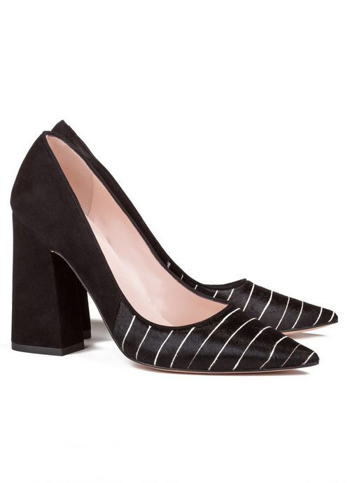 Zapatos de tacón ancho de Pura López otoño/invierno 2016/2017
