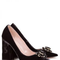 Zapatos de terciopelo de Pura López otoño/invierno 2016/2017