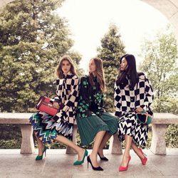 Modelos posando para Salvatore Ferragamo otoño/invierno 2016/2017