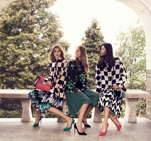Modelos posando para Salvatore Ferragamo otoño/invierno 2016/2017