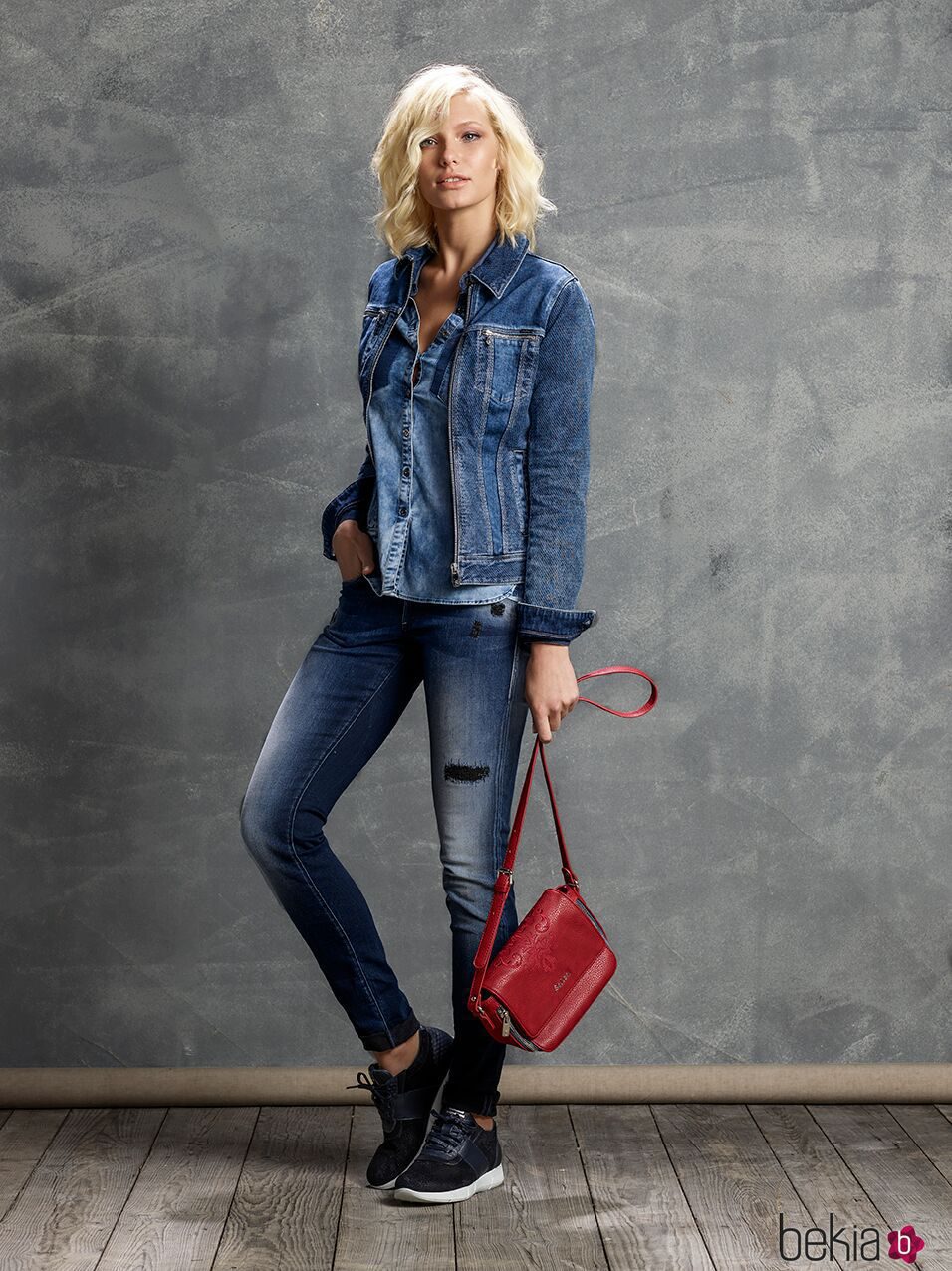 Total look denim de Salsa otoño/invierno 2016/2017