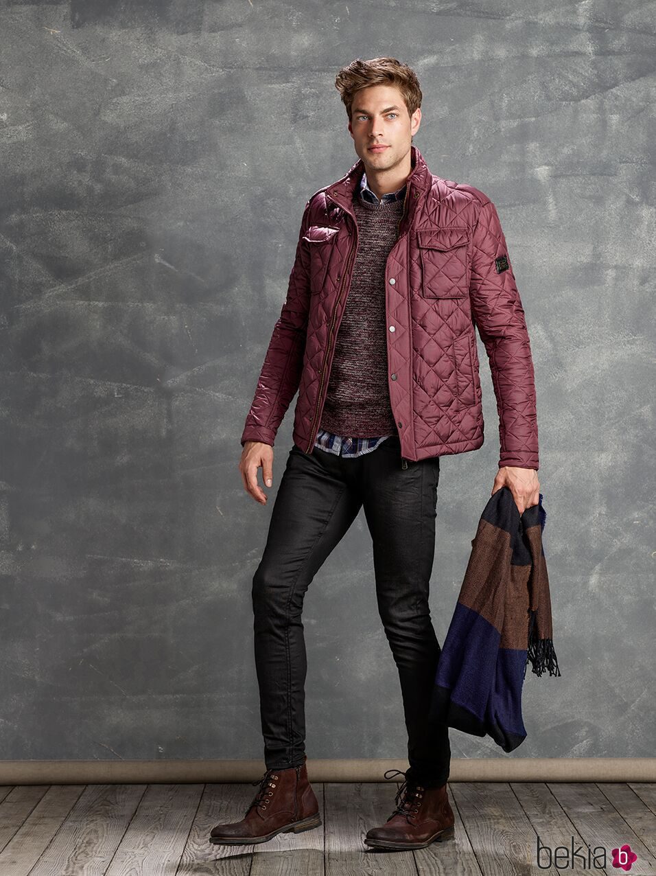 Chaqueta burdeos de Salsa otoño/invierno 2016/2017