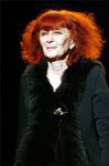 Sonia Rykiel en un desfile de su firma