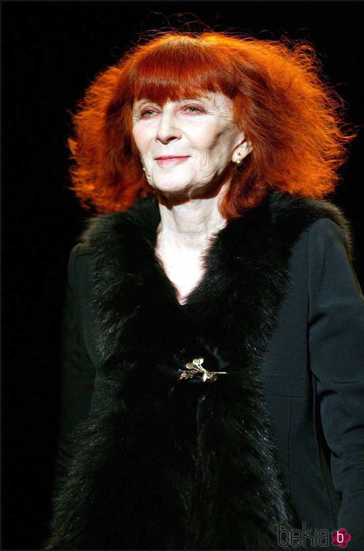 Sonia Rykiel en un desfile de su firma