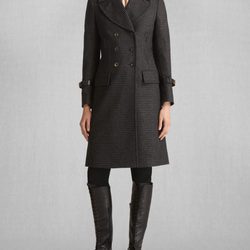 Abrigo gris de Liv Tyler para Belstaff otoño/invierno 2016/2017