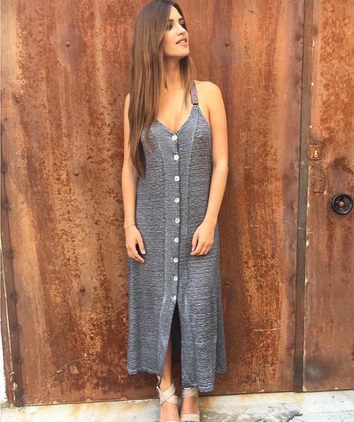 Sara Carbonero con un vestido de su firma Slow Love