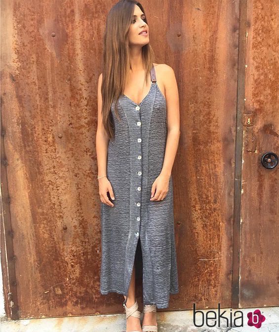 Sara Carbonero con un vestido de su firma Slow Love