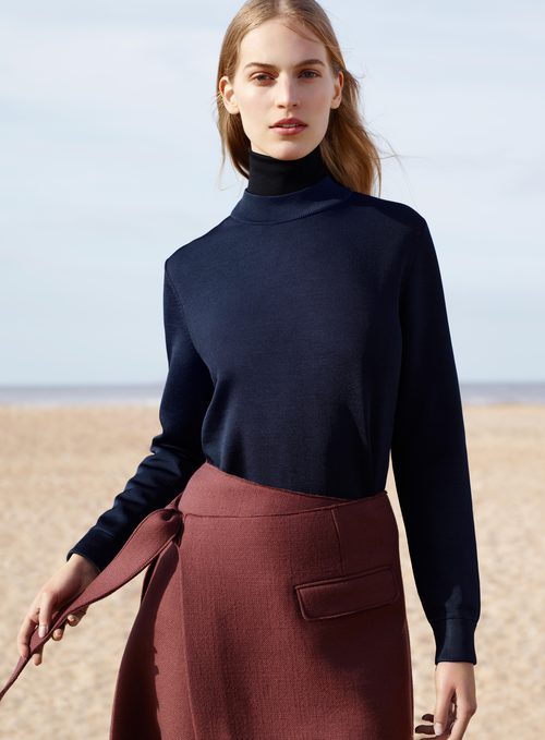 Falda granate de COS otoño/invierno 2016/2017