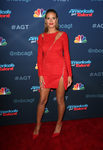 Heidi Klum con un total look rojo en el photocall de 'Got Talent'