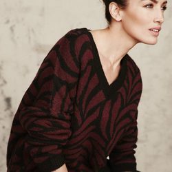 Nieves Álvarez con un jersey de Trucco otoño/invierno 2016/2017