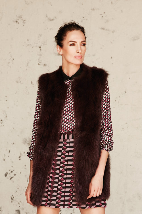 Nieves Álvarez vestida de Trucco colección otoño/invierno 2016/2017