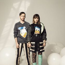 Leticia Dolera y Pablo Rivero posando para Ana Locking otoño/invierno 2016/2017