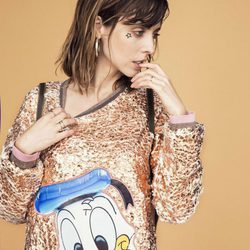 Leticia Dolera con un vestido rosa de Ana Locking otoño/invierno 2016/2017
