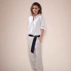 Victoria Beckham presentando su colección primavera/verano 2017 en Nueva York Fashion Week