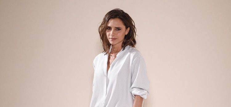 Victoria Beckham presentando su colección primavera/verano 2017 en Nueva York Fashion Week