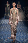 Vestido de flecos de Marchesa primavera/verano 2017 en la Semana de la Moda de Nueva York