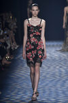 Vestido mini con flores de Marchesa primavera/verano 2017 en la Semana de la Moda de Nueva York