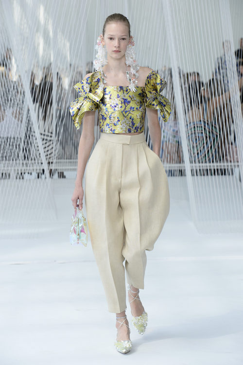 Top floral de Delpozo primavera/verano 2017 en la Semana de la Moda de Nueva York