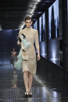 Vestido nude con pedrería de Prada colección primavera/verano 2017 en Milán Fashion Week