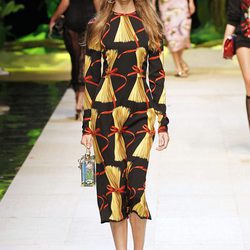 Vestido midi de Dolce & Gabbana primavera/verano 2017 en la Milán Fashion Week