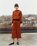 Pantalón culotte naranja de Victoria Bekcham colección otoño/invierno 2016/2017