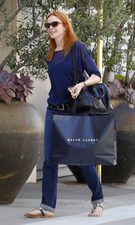 Marcia Cross y su look total blue
