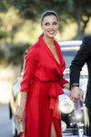 Pilar Rubio, de boda con un wrap dress